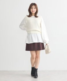 earth music&ecology ラメジャガードニットベスト