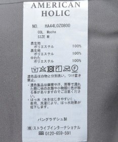 AMERICAN HOLIC リサイクル軽ポカ撥水加工スタンドショートコート