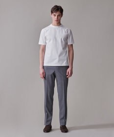 J.PRESS MEN シルクのような光沢感の上品Tシャツ【UVカット / 接触冷感 / 吸水速乾】【J.PRESS PREMIUM JERSEY】ポンチクルーネック Tシャツ