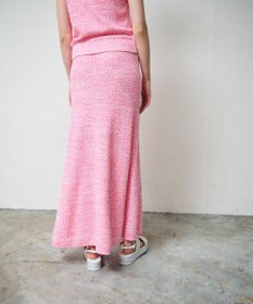 GRACE CONTINENTAL ネップツイードニットスカート