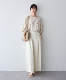 YECCA VECCA ホイップスリーブブラウス