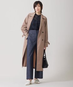 ICB 【洗える】ナイロンラッセルレース バンドカラーシャツ