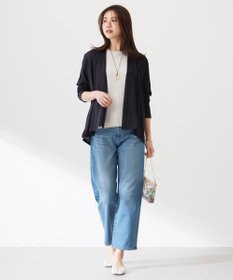 J.PRESS LADIES S 【洗える】BASIC STRETCH DENIM ボーイフィット パンツ