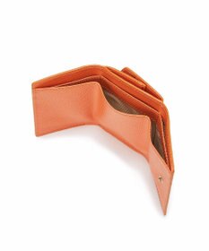 TOPKAPI 【TOPKAPI】角シボ型押し・ラウンドフラップ  三つ折り 財布 COLORATO コロラート