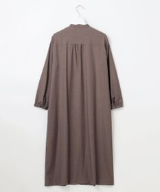 J.PRESS LADIES L 【洗える】T/Rウォッシャブルギャバ バンドカラー ワンピース