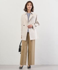 J.PRESS LADIES S チノストレッチ ワイドパンツ