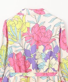 GRACE CONTINENTAL フラワープリントテーラーワンピース