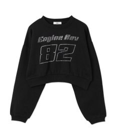 WEGO ラインストーンプルオーバースウェット