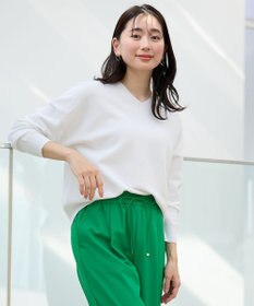 ANY 【5色展開】Ｖネックガーターニットプルオーバー