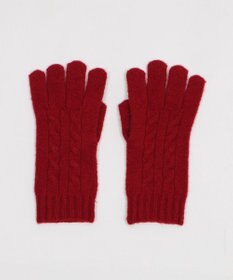 WEGO 【スマホ対応】ケーブル編みニットグローブ