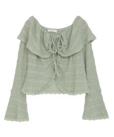 Green Parks シャーリングオフショルプルオーバー