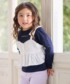 ANY KIDS キャミソール付き 長袖Tシャツ