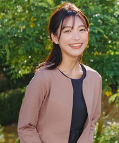 Tiaclasse L 【洗える】ノーカラーポンチジャケット