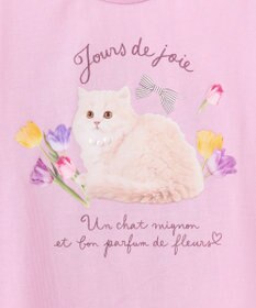 ANY KIDS フォトプリント ネコ Tシャツ