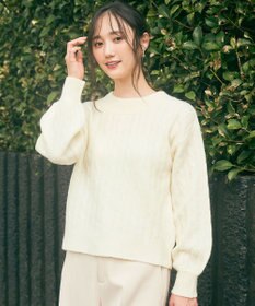 ANY SIS 【洗える】ケーブルAir ニット