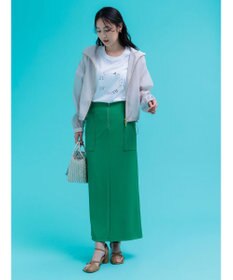Te chichi ショートシアーフーディーブルゾン