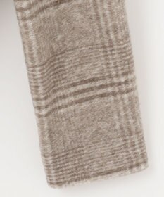 J.PRESS LADIES 【キルトピン付き】ECOLANAスライバーチェック フーデットアウター