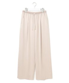 23区 【Oggi9月号掲載/撥水加工】スムースサテン タック ワイド パンツ