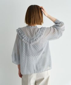 YECCA VECCA ラッフルレースブラウス