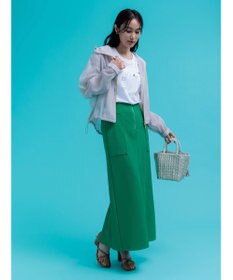 Te chichi ショートシアーフーディーブルゾン