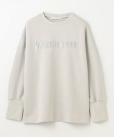 ANY L 【洗濯機可】エンブロイダリーロゴダンボールプルオーバー