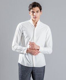 JOSEPH HOMME ツイルネルジャージー　ウイングカラーシャツ