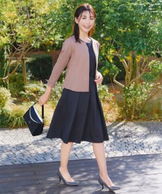 Tiaclasse L 【洗える】ノーカラーポンチジャケット