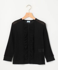 組曲 シアーニット フリルカーディガン