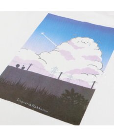 Mother garden しろたん ビッグ Ｔシャツ 半袖 バックプリント 《入道雲》 フリーサイズ