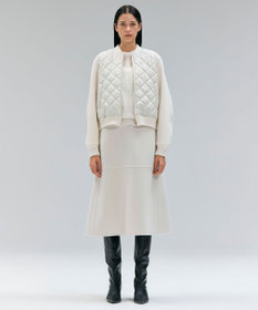 BEIGE， 【GISELe 10月号掲載】DOVER / 異素材ウールキルティングブルゾン