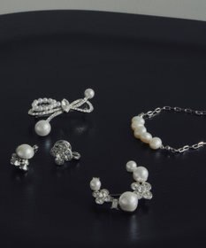 TOCCA SHAKE RIBBON 2WAY BROOCH NECKLACE ブローチネックレス