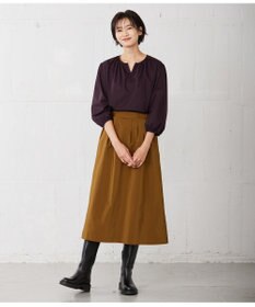 J.PRESS LADIES 【WEB限定カラーあり・洗える・イージーケア】 アーネストストライプ スリットネック カットソー