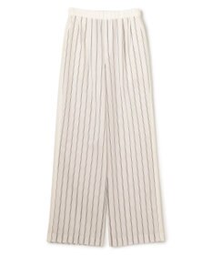 BEIGE， QUARTZ / 側章コンビ ストライプパンツ