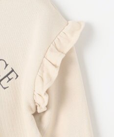 ANY KIDS 袖フリル ロゴ トレーナー