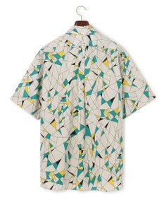 J.PRESS MEN 【J.PRESS ORIGINALS】Vintage Print Half Sleeve Shirt / B.D. / Baggy-Fit