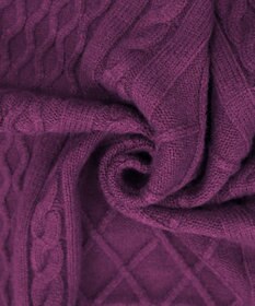 Tiaclasse 【洗える】ケーブル編みドルマンニットトップス