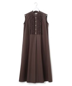 23区 【R(アール)】ルミナスコットン フロントフリル ワンピース