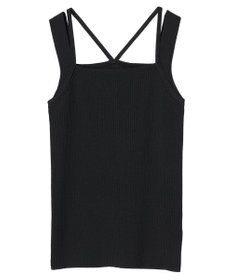 earth music&ecology レイヤードニットタンクトップ