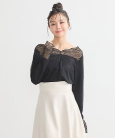 earth music&ecology あったか２ｗａｙレースプルオーバー