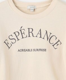 ANY KIDS 袖フリル ロゴ トレーナー