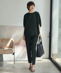 ICB L 【新色追加・WEB限定カラーあり・接触冷感・UVケア・速乾・防シワ・洗える】 FluidBackSatin  ドロストパンツ