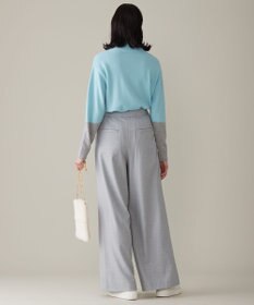 自由区 【洗える】セミウーステッドウールタートルネック ニット