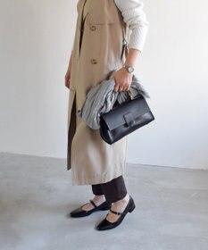 INTER-CHAUSSURES 【FABIO RUSCONI】スクエアトウワンストラップパンプス