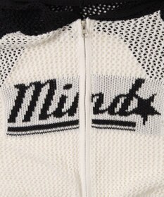 WEGO メッシュラグランニットパーカー