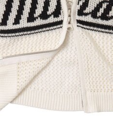 WEGO メッシュラグランニットパーカー