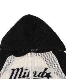 WEGO メッシュラグランニットパーカー