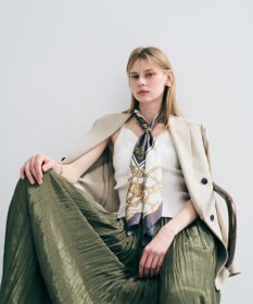 uncrave チェーン シルクスカーフ