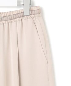 23区 【Oggi9月号掲載/撥水加工】スムースサテン タック ワイド パンツ