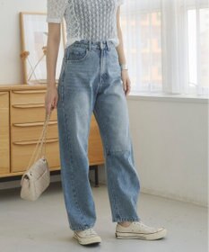 WEGO 【ANGIE VINTAGE】バレルレッグデニムパンツ