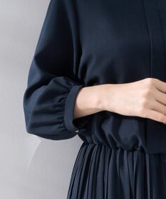 YECCA VECCA ジョーゼットプリーツワンピース